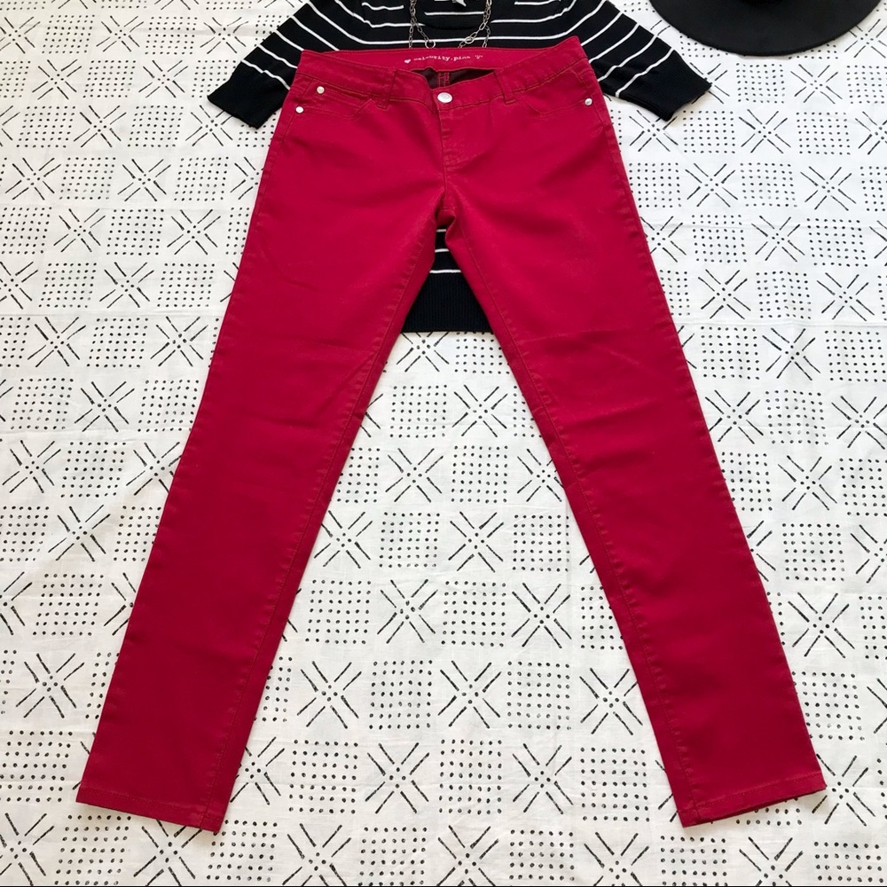 RED BRISTOL SKINNY JEANS
